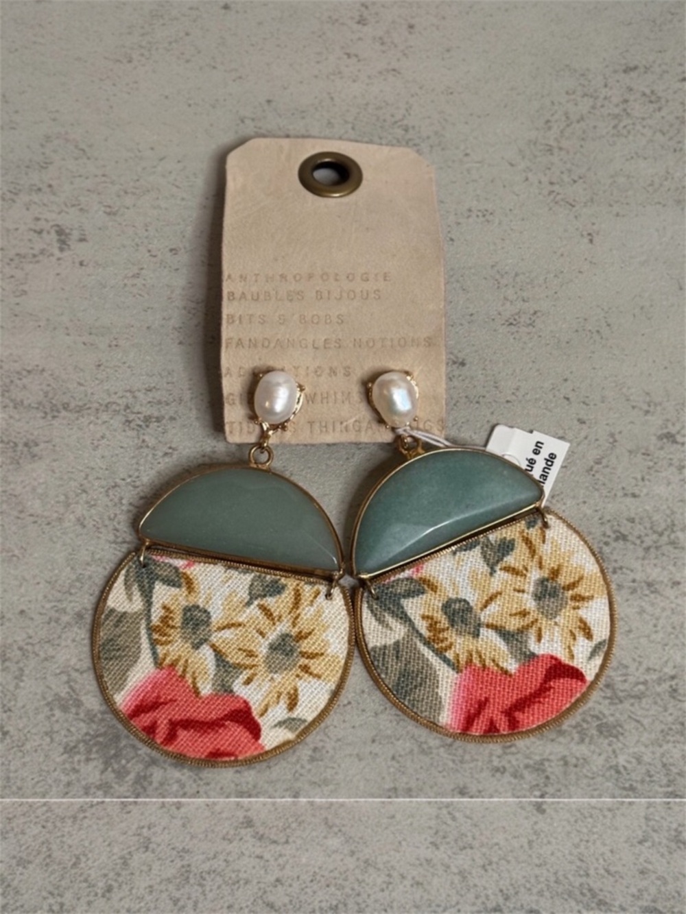 Anthropologie Beverly Hills Pearl Drop Earrings